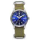 Diver Mechanical Dive Watch For Men Leather Sapphire Crystal Business Men&