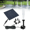 Solarbrunnen mit Wasserpumpe und 3 Sprühköpfen für Teich und Garten