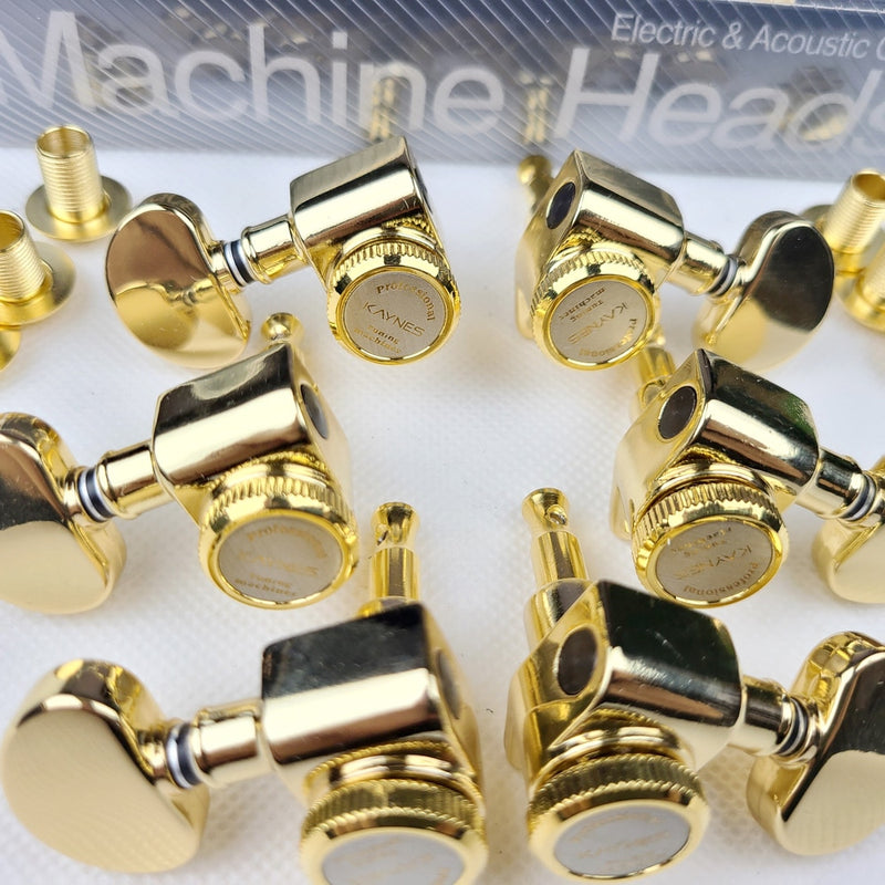 1 Set 1:20 Locking Electric Guitar Machine Heads Tuners For LP SG Guitar Lock String Tuning Pegs 3R3L Gold