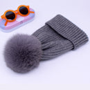 2022 Neue Wintermütze Luxusqualität Fuchspelz Bommelmützen Beanie Hochwertige Mädchen Frauen Motorhaube Winterhüte für Frauen