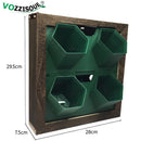 Kreative dekorative Hängetöpfe Hydrokultur Holz Blumenkasten Fotorahmen Blumentopfhalter Vertikale Gartenwand Kunststoff Pflanzer