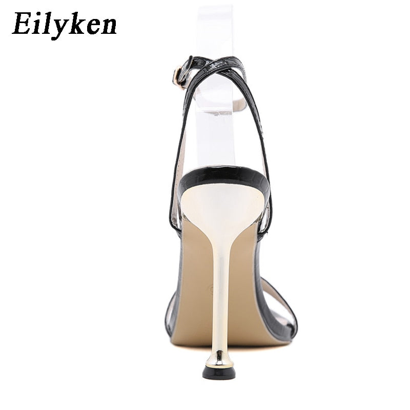 Eilyken 2023 New Ankle Buckle Strap Grün High Heels Sandalen Damen Spitz Zehe Party Weibliche Schuhe Alias ​​​​Mujer