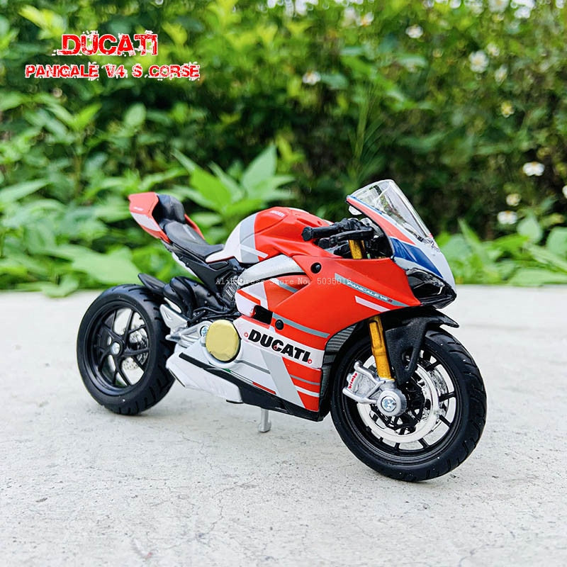 Maisto 1:18 16 styles Ducati panigale v4 s c white original authorized simulation alloy motorcycle model toy car gift collection