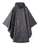Freesmily - Chubasquero de moda para mujer, impermeable, capa de poncho de lluvia con capucha para senderismo, escalada y turismo