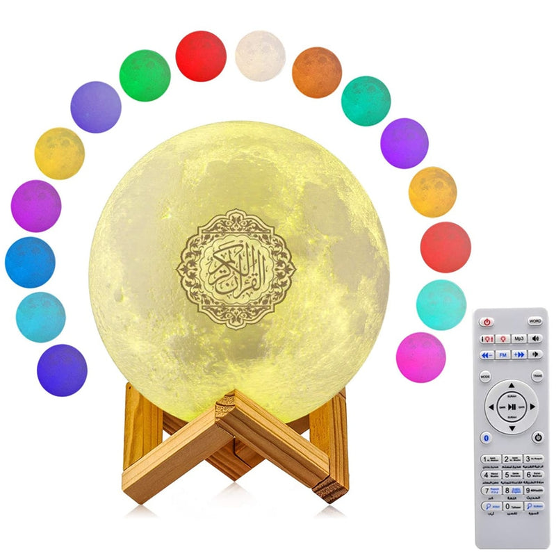 Muslimische Koran-Lautsprecher, kabellos, muslimisches Nachtlicht, Koran-Lautsprecher, Mond-Koran-Sprecher, leichte Koran-Touch-Lampe