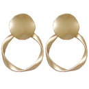 Women Earrings Irregular Geometrical Temperament of Restoring Ancient Ways Round Earrings Earrings Metal Earrings Wholesale 002