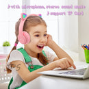 Auriculares inalámbricos Oreja de Gato con micrófono Blue-tooth Glow Light Stereo Bass Cascos Niños Gamer Girl Regalos PC Phone Gaming Headset
