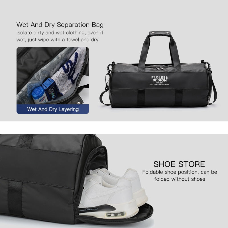 inrnn Multifunktions-Reisetasche für Herren, große Kapazität, wasserdicht, Handtasche, männlich, Outdoor-Sport, Sporttasche, Mode, Gepäcktasche