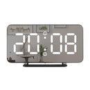Reloj despertador Digital con espejo, LED, temperatura electrónica, mesa de pared, relojes de repetición, reloj multifunción USB, luz nocturna para el hogar y la Oficina