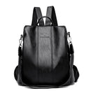 Anti-theft leather backpack women vintage shoulder bag ladies high capacity travel backpack school bags girls mochila feminina