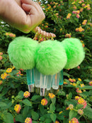 Etiqueta privada Claro Personalizado Niños Sin logotipo Lujo Antiadherente Haga su propio llavero rosa vegano Llavero Brillo de labios