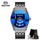 New Sport BESTWIN Mens Quartz Watches Hot Luxury Brand Watch For Men Silicone Wristwatch Waterproof Clock Relogio Masculino