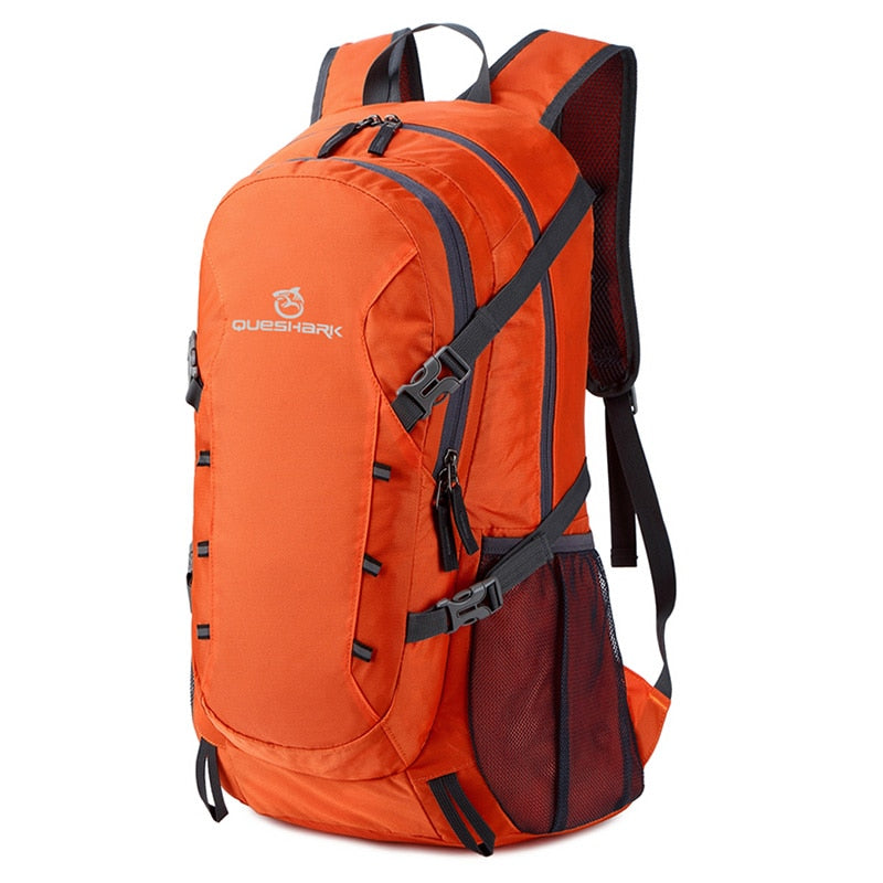 QUESHARK 40L Ultraligero Impermeable Suave Plegable Camping Hombro Mochila Escalada Viaje Montañismo Senderismo Ciclismo Bolsa