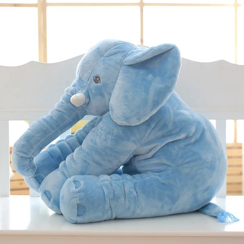 Encantador elefante de peluche infantil de 40cm/60cm, elefante suave para apaciguar a Playmate, muñeca tranquila, juguete para bebé, almohada de elefante, juguetes de peluche, muñeco de peluche