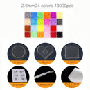 24/72 colors box set hama beads toy 2.6/5mm perler educational Kids 3D puzzles diy toys fuse beads pegboard sheets ironing paper