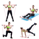 Neues Fitness-Sport-Pilates-Bar-Kit Gym Workout Stick Pilates-Übungs-Bar-Kit mit Widerstandsband Bodybuilding Puller Yoga-Seil