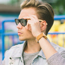 Relojes BOBO BIRD Lovers para mujer, reloj femenino de madera de bambú para hombre, correa de cuero, reloj de pulsera de cuarzo hecho a mano, erkek kol saati