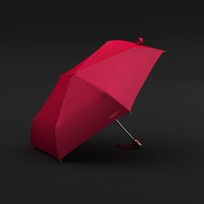 Flacher 3-facher ultraleichter Sonnenschutz, schwarze Beschichtung, UV-regnerischer und sonniger Regenschirm, automatischer tragbarer Regenschirm, weiblich
