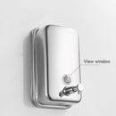 Dispensador de jabón de 500/800/1000/1200 ml, montaje en pared, dispensador de jabón de acero inoxidable 304 negro, bomba de jabón de baño a prueba de fugas