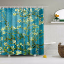 Floral Bamboo Dandelion Maple Leaf Flower Fabric Waterproof Polyester Shower Curtains Bathroom Curtain Bath Accessory Printing