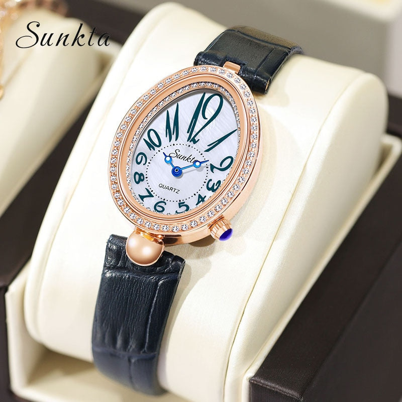 2022 LIGE New Rose Gold Women Watch Business Quartz Watch Ladies Top Brand Luxury Female Wrist Watch Girl Clock Relogio Feminino