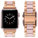 Resin Stainless Steel Strap Watchband for apple watch 5 band 44mm iwatch 42mm Series 5 4 3 2 Wrist Accessories loop 40m bracelet