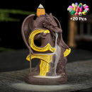 Incense Waterfall Incense Burner Ceramic Dragon Decorative Game Mixed Incense Cone Waterfall Smoking room Decor