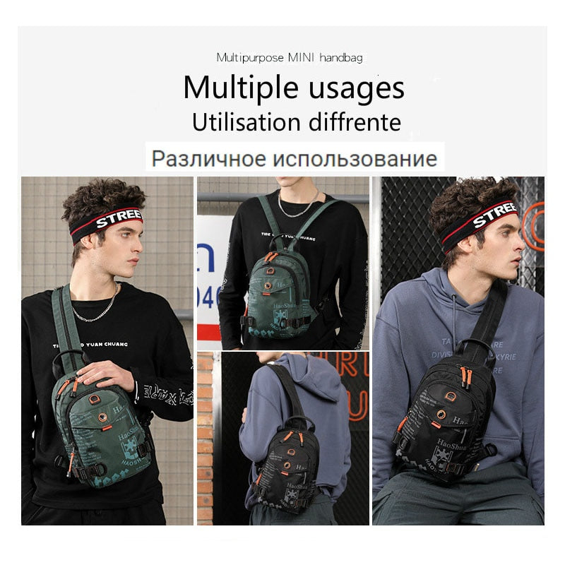 Neue Designer Mode Männer Rucksack Mini Soft Touch Multifunktions Kleiner Rucksack Männliche Umhängetasche Männer Geldbörse