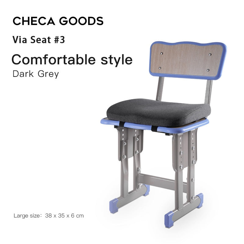 Cojín de asiento CHECA GOODS, cojines ortopédicos de espuma viscoelástica para estudiantes, cojín para asiento de oficina, tratamiento para hemorroides, alivio del dolor, almohada para coxis