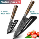 Kitchen Knives Set Stainless Steel 7CR17 Japanese Style Chef Knife Bread Meat Cleaver Paring Kitchen Knife Kitchen Accessories