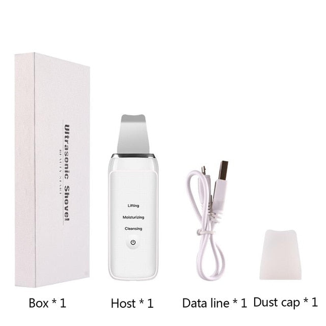 Cavitation Peeling Facial Cleaning Ultrasonic Skin Scrubber Deep Clean Ultrasonic Exfoliating Spa Scraper to Remove Blackheads