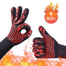 2 uds guantes ignífugos barbacoa Kevlar 500 grados barbacoa ignífugo guantes de horno ignífugos para aislamiento térmico horno microondas
