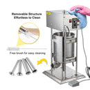 VEVOR 10L 12L 15L 20L 25L 30L Relleno eléctrico de salchichas Máquina de producción vertical de acero inoxidable para Hot Dog Bratwurst