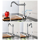 Kitchen Faucets Deck Mounted Mixer Tap 360 Degree Crane For Kitchen Faucet Rotation Spray Mixer Tap Torneira Cozinha Elk45