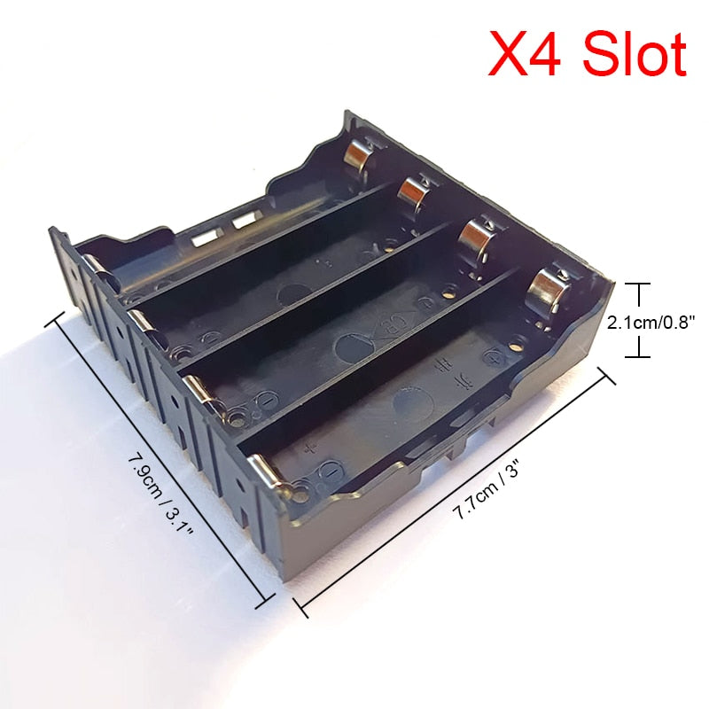 New DIY ABS 18650 Power Bank Cases 1X 2X 3X 4X 18650 Battery Holder Storage Box Case 1 2 3 4 Slot Batteries Container Hard Pin