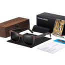 GM Handmade Natural Wooden Sunglasses Women Men Brand Design Vintage Fashion Glasses Gray Polarized Lens Accept OEM 1610BN