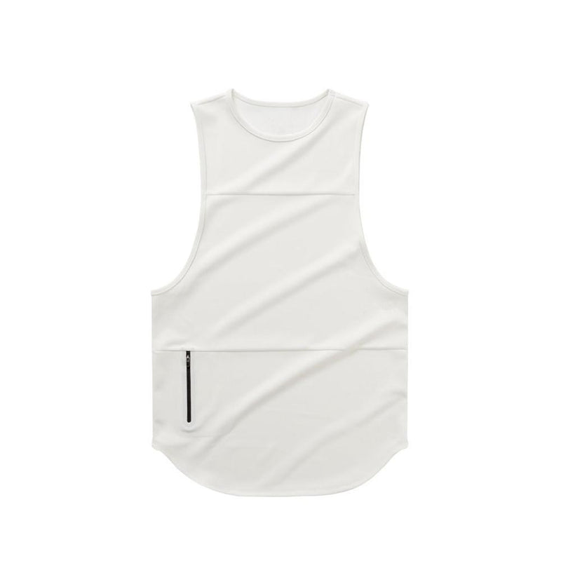 Men Zipper Sleeveless Vest Summer Breathable quick-drying Male Tight Gyms Clothes Bodybuilding Undershirt Fitness Tank Tops