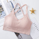 Sujetador deportivo con tiras cruzadas para mujer, Sujetador deportivo de realce, Top corto para Yoga y gimnasio, sujetador deportivo para mujer, sujetador transpirable Bh