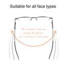 Slingshots Glasses Magnifying Glasses Progressive Reading Glasses for Men Women Foldable Full-Rim Frame Glasses Presbyopic