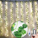 12pcs Artificial Plants Balcony Decorations Liana Led Leaf Garland Silk Rattan Leaf Vine Room Decor Home Living Exterior Terrace