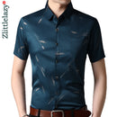 2022 Kurzarm Herren Gesellschaftshemd Sommer Streetwear Casual Taschen Weizen Hemden Herren Slim Regular Fit Kleidung Mode 251