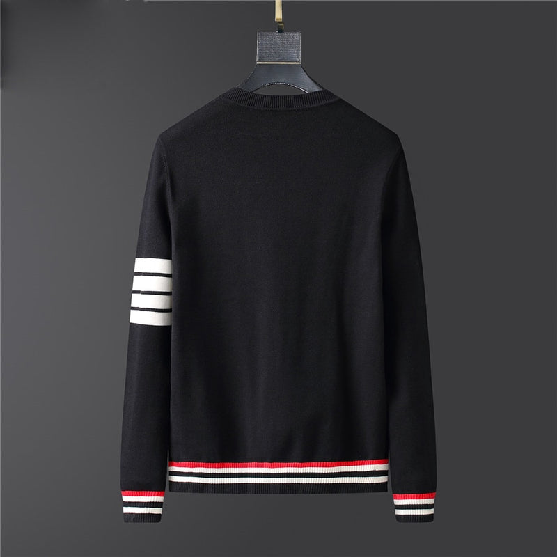 2022 Sweater Mens Clothes Fall Winter Men Clothing Long Sleeve Knitted Pullover Plus Size Striped High Quality Korean Style Tops