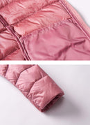 Winter Frauen Ultraleichte Dünne Daunenjacke Weiße Ente Daunenjacken Volle Hülse Warmer Mantel Parka Weibliche Tragbare Outwear