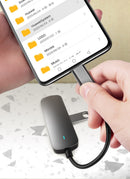 USB C Hub Dockingstation Aluminiumlegierung Typ C auf USB3.0 4K HDMI SD PD TF für Macbook Pro HP DELL Surface Lenovo Samsung