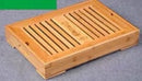 Bamboo Tea Tray Solid Bamboo Tea Board Kung Fu Tea Set with Drain Rack Tools Tea Serving Teapot Tray Set Teal Kitchen Accessorie