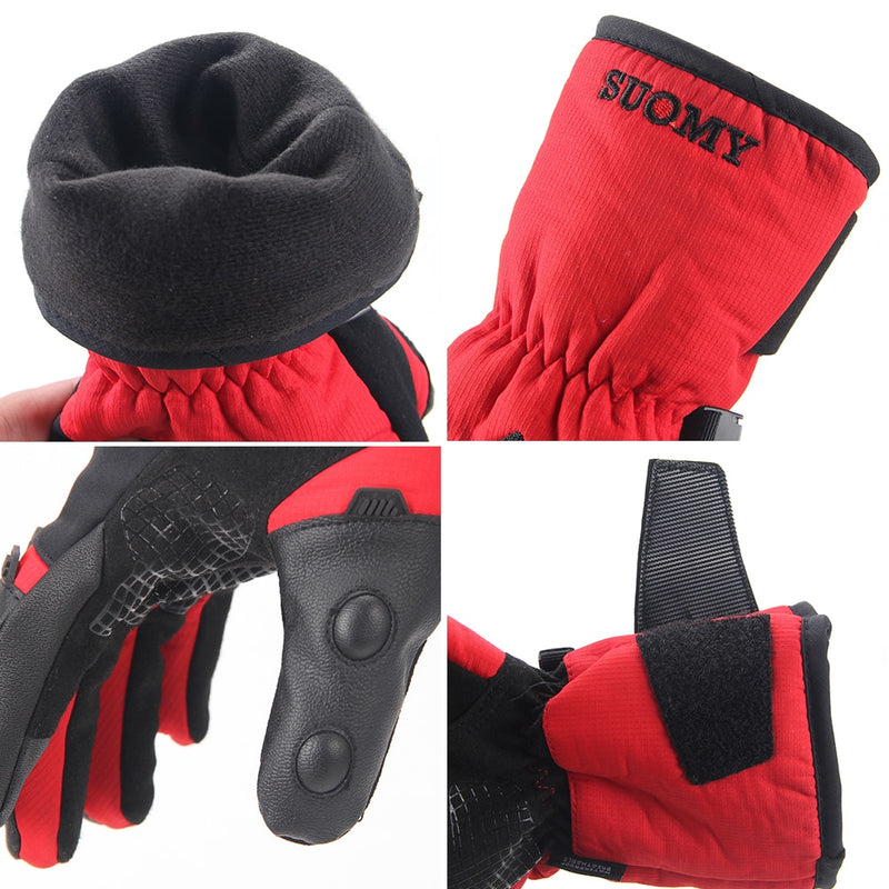 Winter-Motorradhandschuhe Wasserdichte Moto Motocross-Handschuhe Winddichte Moto-Handschuhe Touchscreen Motorradfahren Guantes