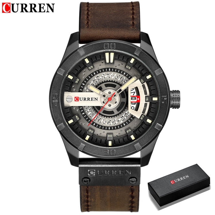 CURREN Hot Fashion Creative Uhren Casual Military Quarz Sport Armbanduhr Display Date Male Clock Hodinky Relogio Masculino