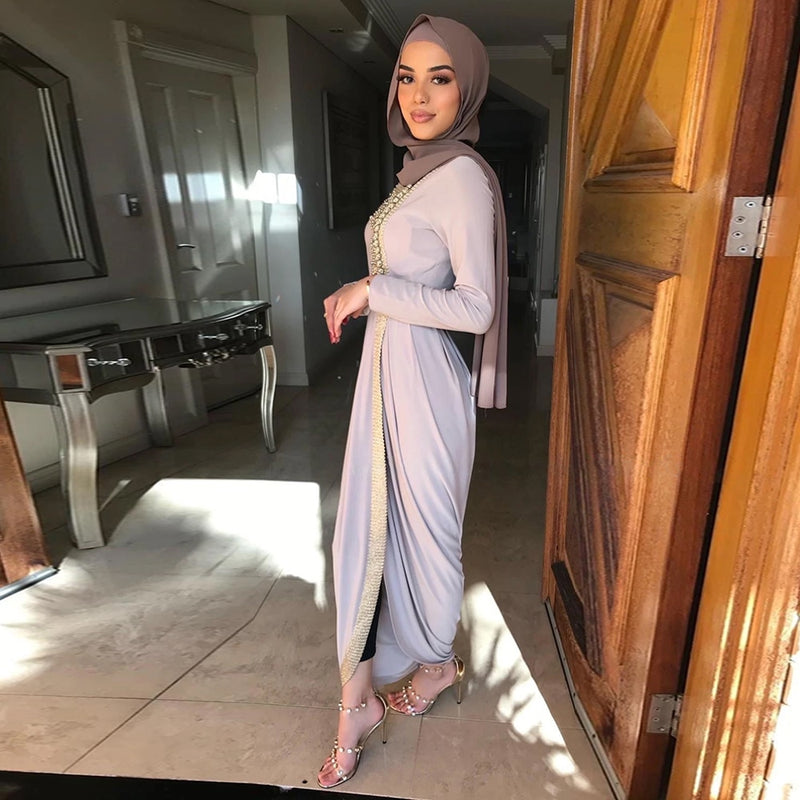 Robe Vetement Femme Abaya Dubai Turquía Moda musulmana Vestido Islam Ropa Vestidos Abayas para mujeres Vestidos Musulman De Mode