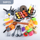 Kids Pretend Play Toy Mini Kitchen Toys Cookware Pot Pan Simulation Kitchen Utensils Cooking Toys For Boys