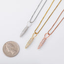 TOPGRILLZ Iced Zircon Bullet Case Pendant 100% 925 Sterling Silver Pendant Necklace Chain Hip Hop Jewelry